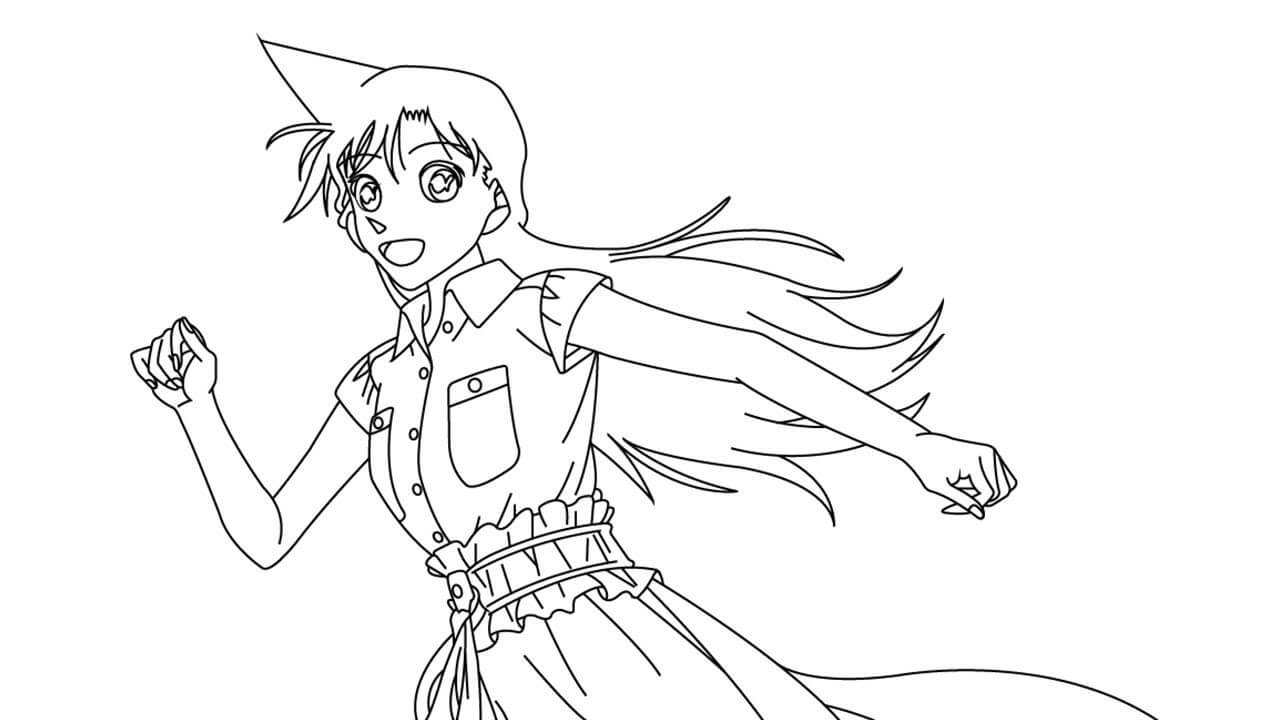 Dibujo de Corrió Corriendo para Colorear y Imprimir