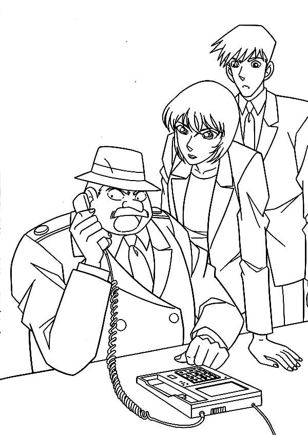 El Detective Conan para Colorear