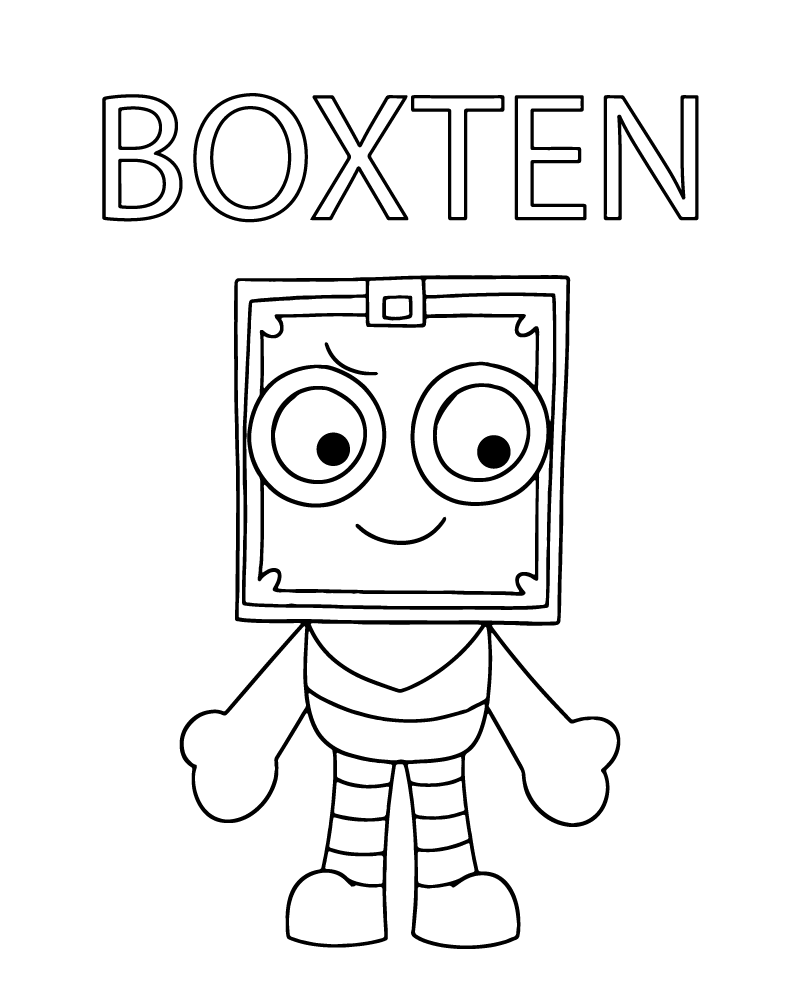 Dibujo de Dandy S World Boxten Coloring Page para Colorear y Imprimir
