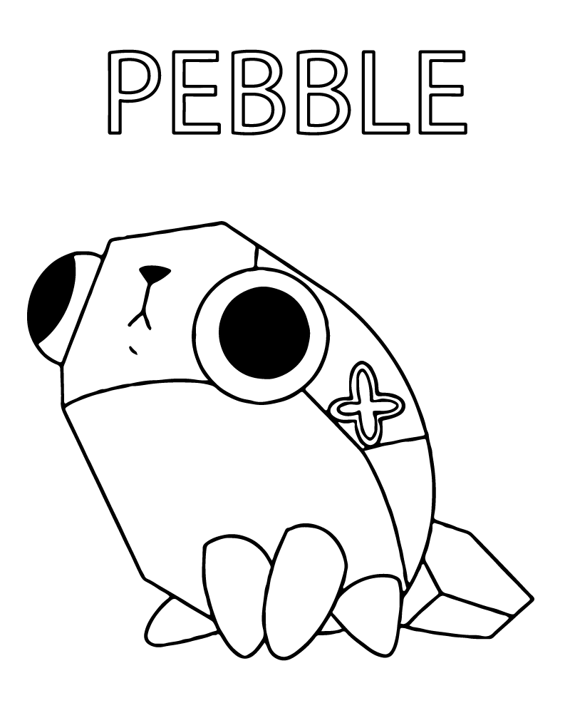 Dibujo de Dandy S World Pebble Coloring Page para Colorear y Imprimir
