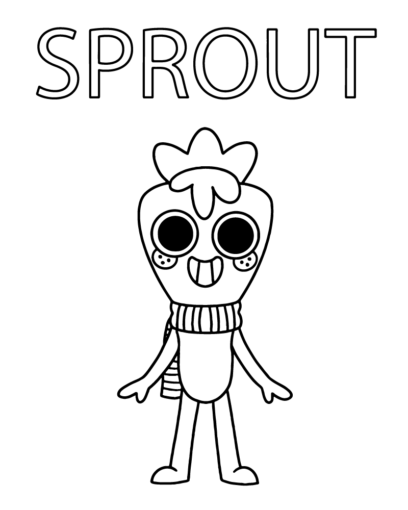 Dibujo de Dandy S World Sprout Coloring Page para Colorear y Imprimir