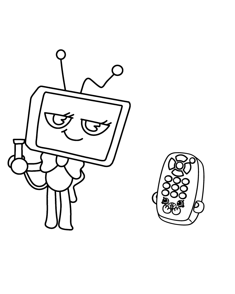 Dibujo de Dandy S World Vee Coloring Page para Colorear y Imprimir