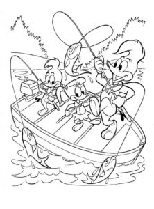 Dibujo Woody Y Sus Amigos Van De Pesca Colorear
