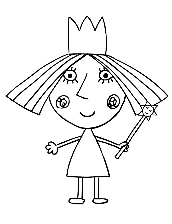Dibujo de Acebo para Colorear y Imprimir