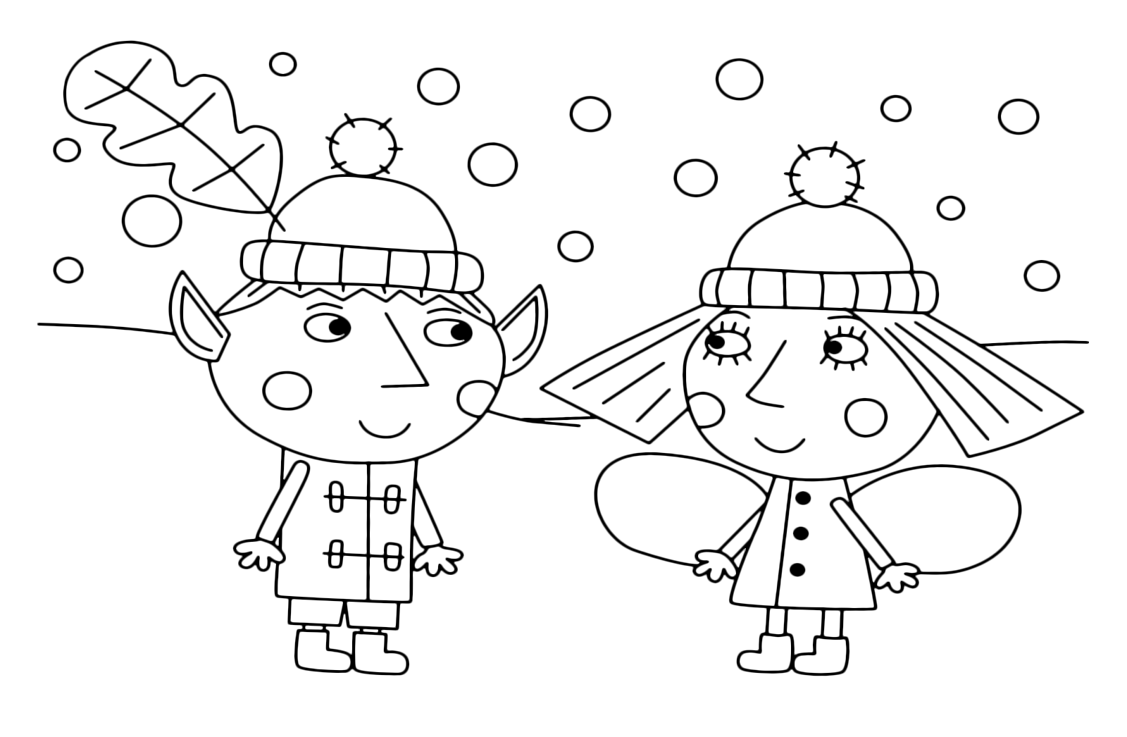 El Pequeño Reino de Ben y Holly para Colorear