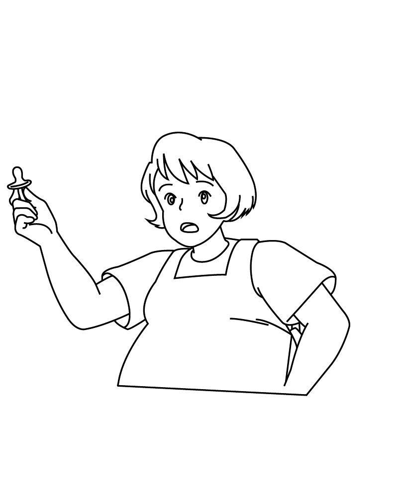 Dibujo de Worried Kiki Coloring Sheet para Colorear y Imprimir
