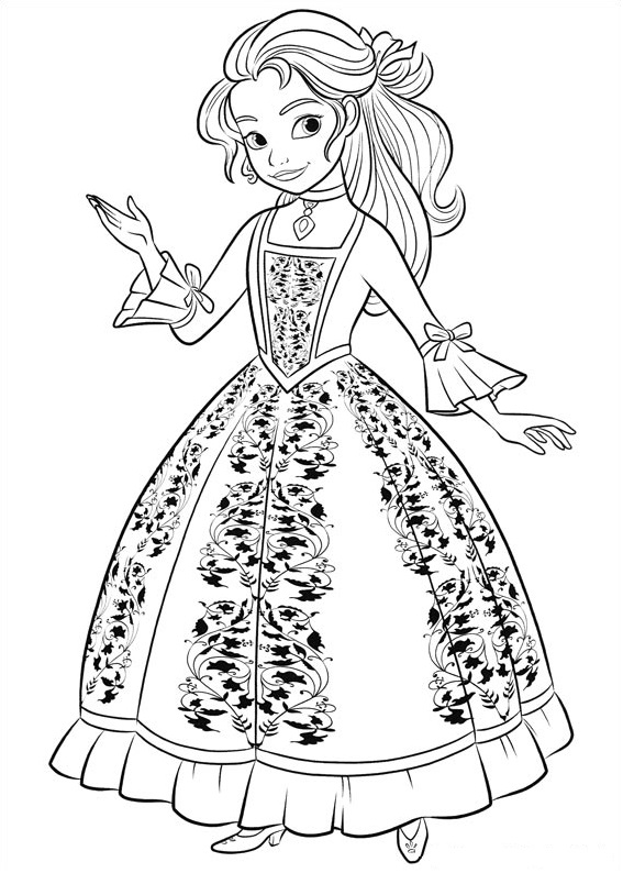 Dibujo de 1535076174 Princess Isabel A4 para Colorear y Imprimir