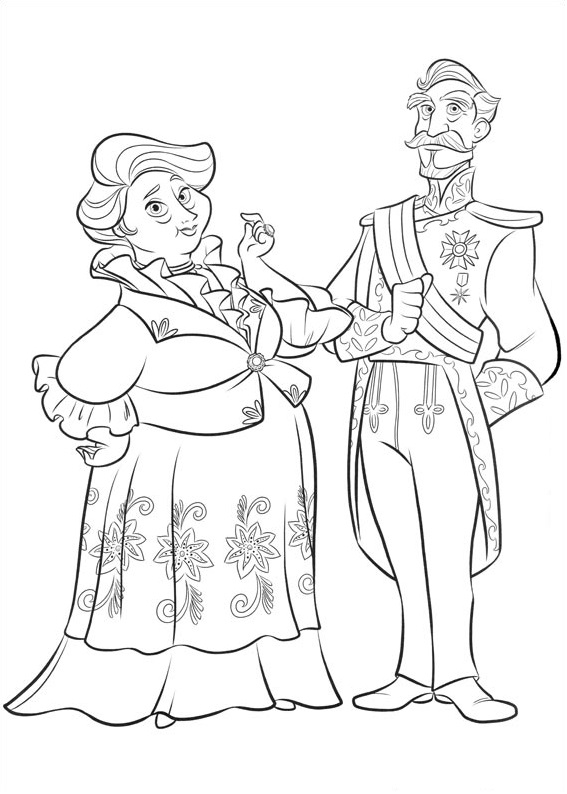 Dibujo de Luisa y Francisco para Colorear y Imprimir