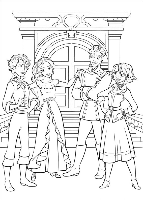 Dibujo de Mateo Elena y Naomi Gabe para Colorear y Imprimir