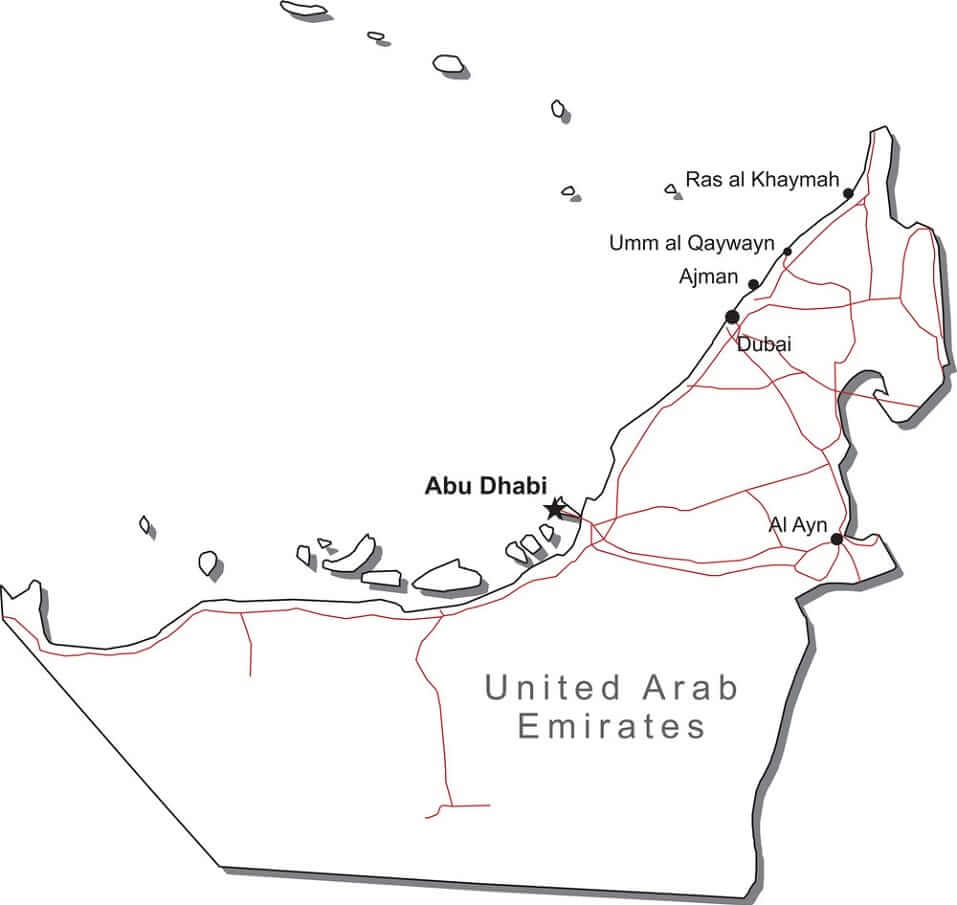 Emiratos Árabes Unidos para Colorear
