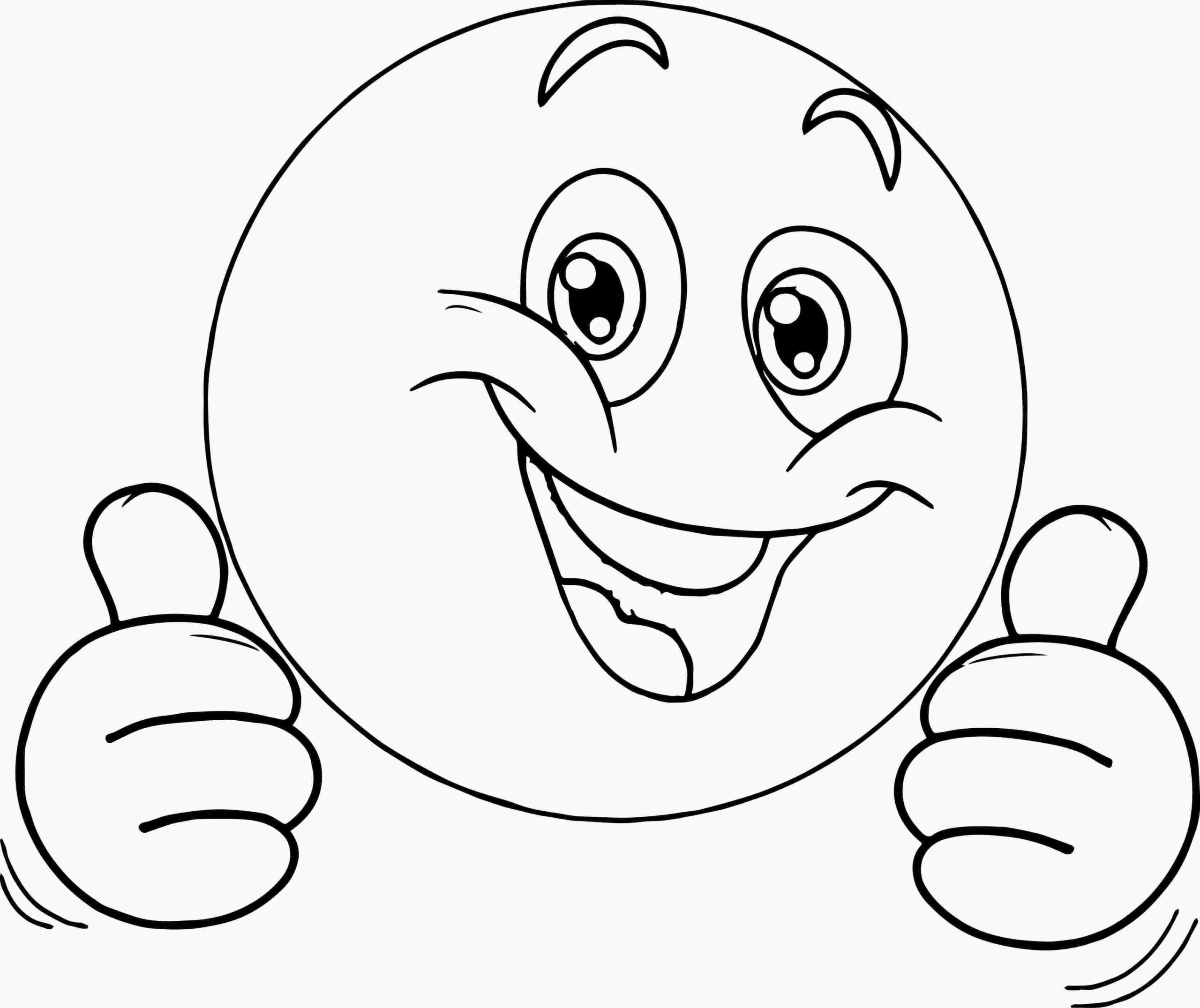 Dibujo de Gran Emoji para Colorear y Imprimir