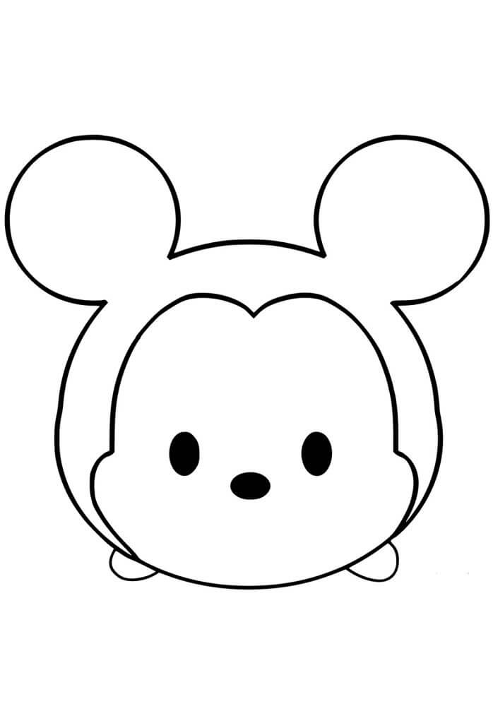 Dibujo de Lindo Emoji de Ratón para Colorear y Imprimir