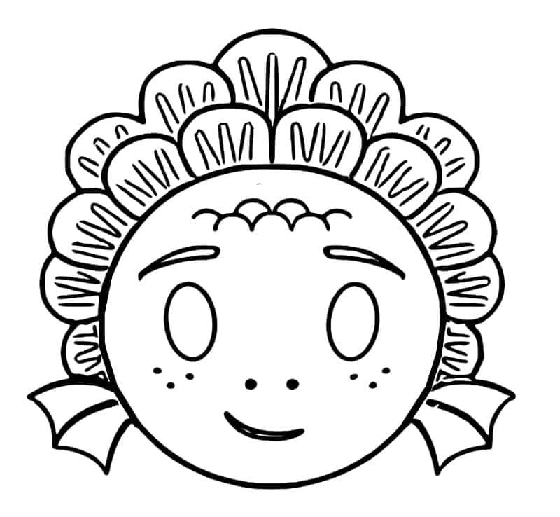 Dibujo de Luca Emoji para Colorear y Imprimir