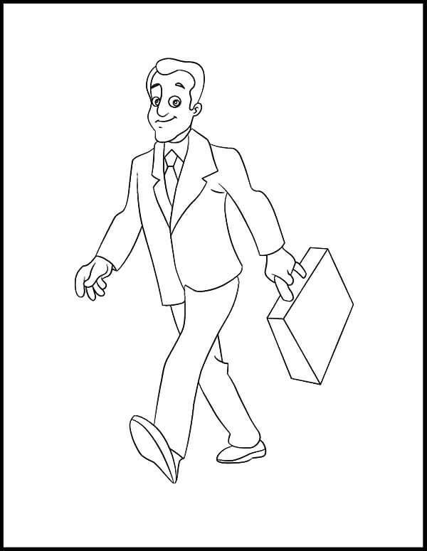 Empresario para Colorear