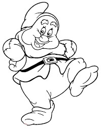 Dibujo de Baile Enano para Colorear y Imprimir