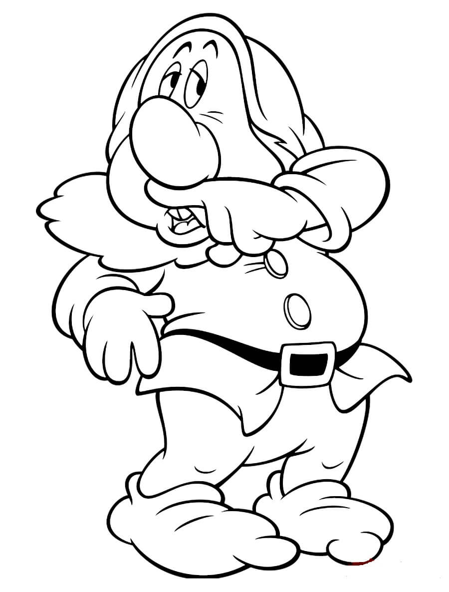 Dibujo de Estúpido Enano para Colorear y Imprimir