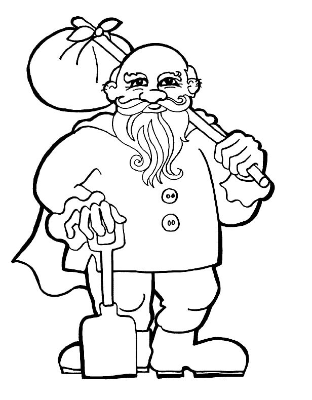 Enano para Colorear