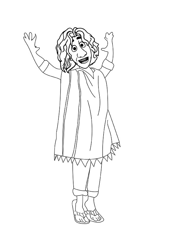 Dibujo de Imgi 15 Happy Bruno Madrigal Coloring Page para Colorear y Imprimir