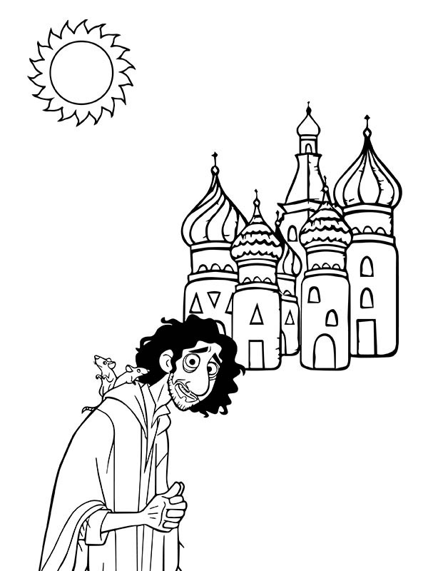 Dibujo de Imgi 19 Bruno Madrigal And Cathedral Coloring Page para Colorear y Imprimir