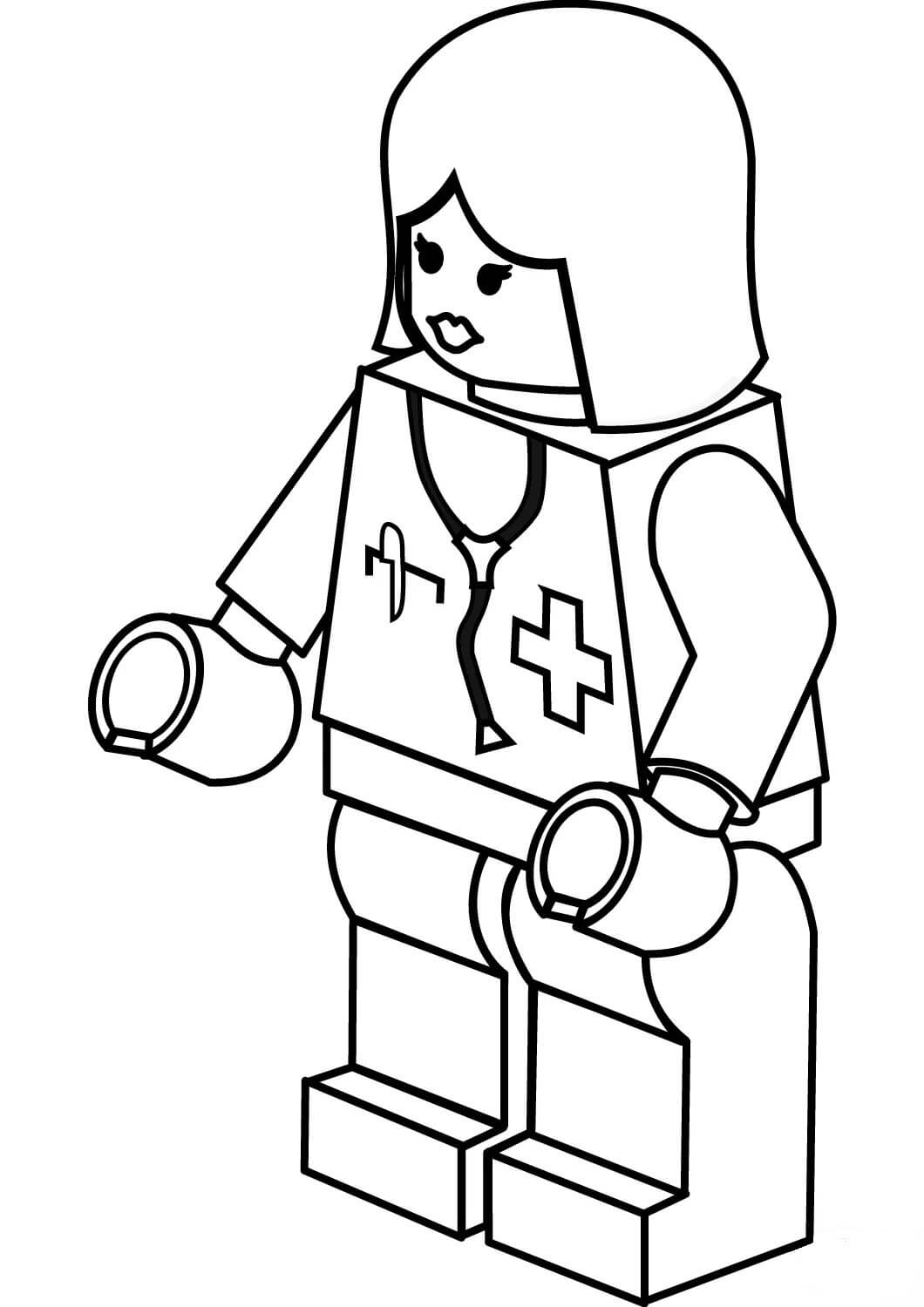 Enfermera para Colorear