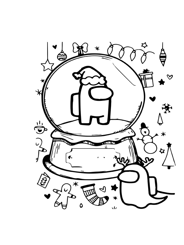 Dibujo de Dulces de Navidad y Regalos entre Nosotros P Gina para Colorear para Colorear y Imprimir