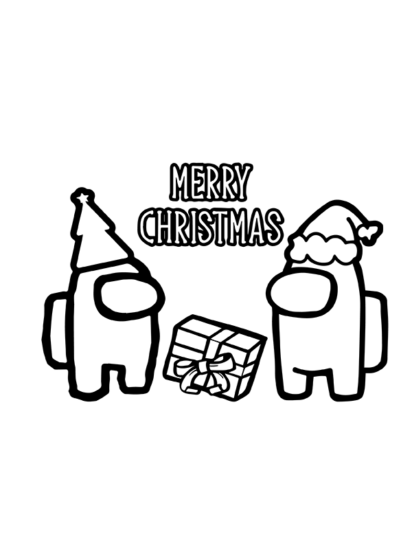 Dibujo de entre Nosotras ¡Feliz Navidad P Gina para Colorear para Colorear y Imprimir