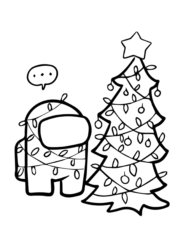 Dibujo de ¡Feliz Navidad Luces Con entre Nosotros P Gina para Colorear para Colorear y Imprimir