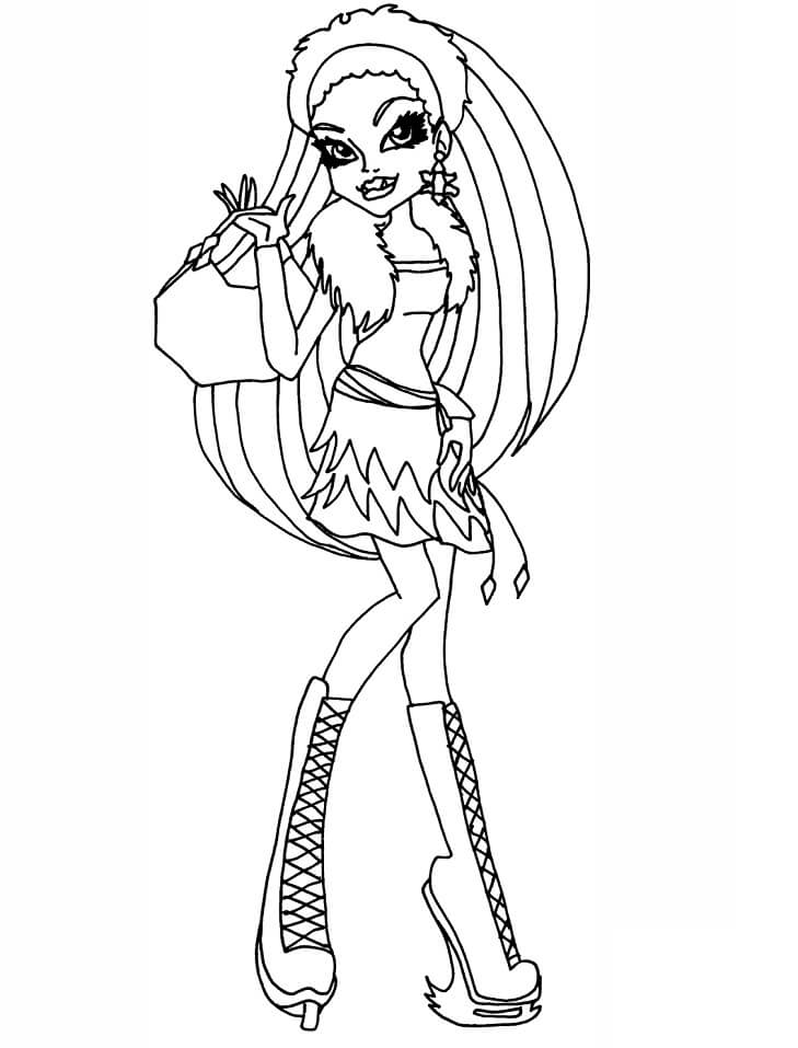 Dibujo de Fresco Abbey Bominable para Colorear y Imprimir