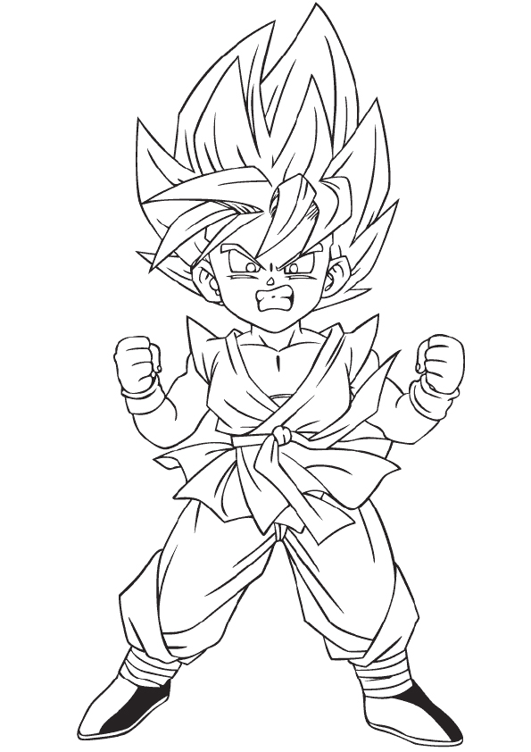 Dibujo de 1526552758The Child Goku Colors A4 para Colorear y Imprimir
