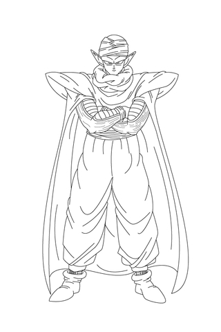 Dibujo de 1528251259 Piccolo Coloring Pagea4 para Colorear y Imprimir