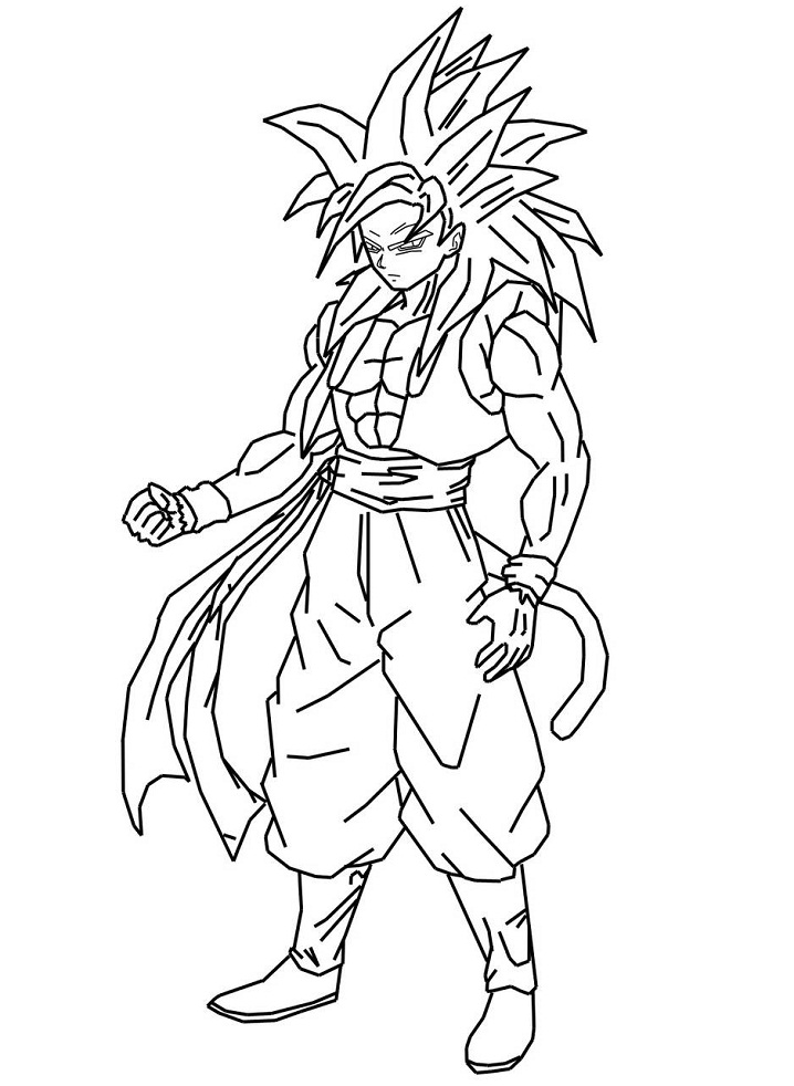 Dibujo de 1594775218 Gogeta Ssj4 Sketch By 3D Dbaf D1Ff4Ol Pre para Colorear y Imprimir