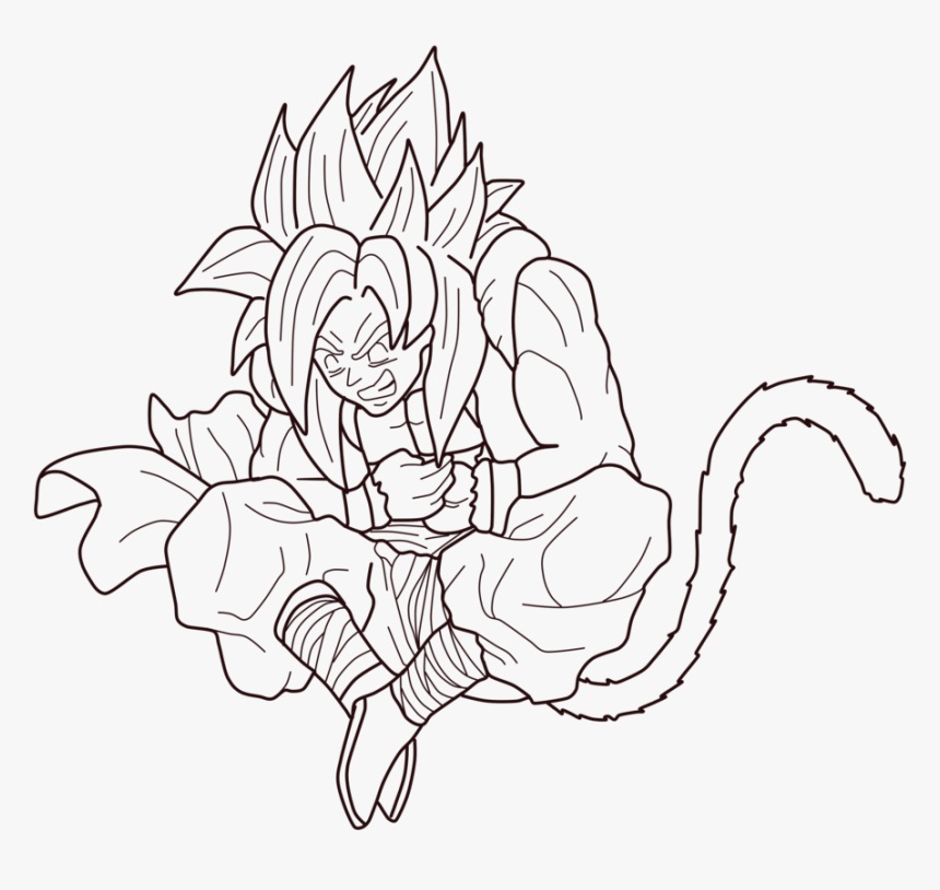 Dibujo de 1594861103 586 5867185 Transparent Gogeta Ssj4 Png Ssj4 Gogeta Coloring Page para Colorear y Imprimir