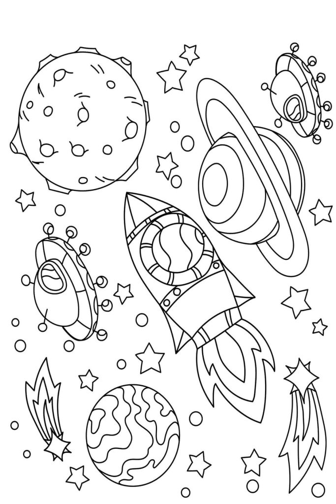 Dibujo de Excelente Espacio para Colorear y Imprimir