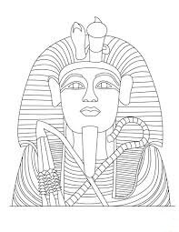 Dibujo de Estatua de Tutankamon para Colorear y Imprimir