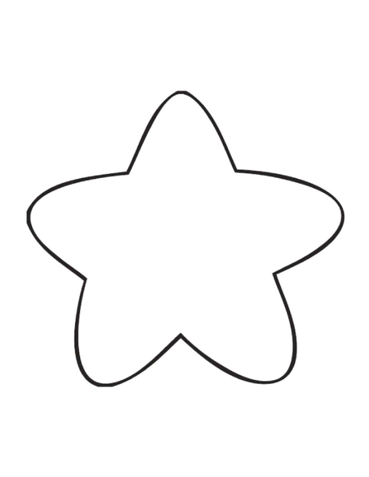 Dibujo de Estrella Asombrosa para Colorear y Imprimir