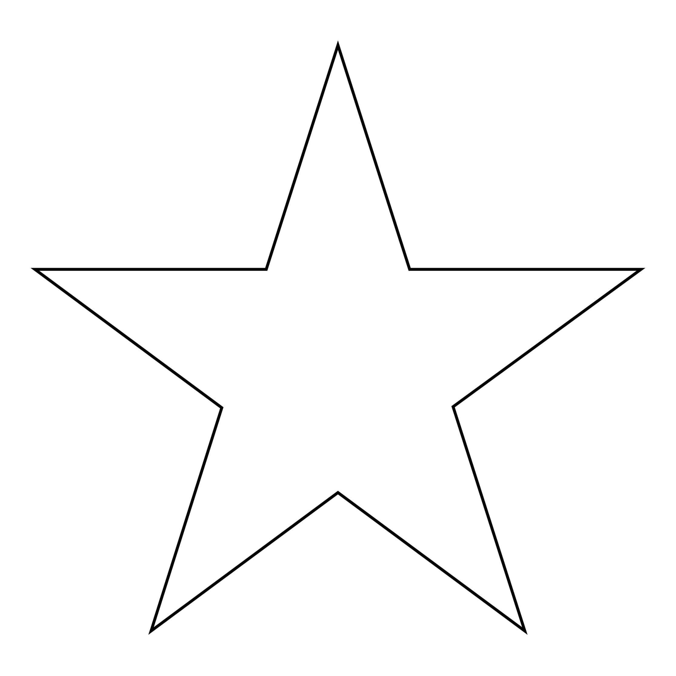 Dibujo de Estrella Impresionante para Colorear y Imprimir