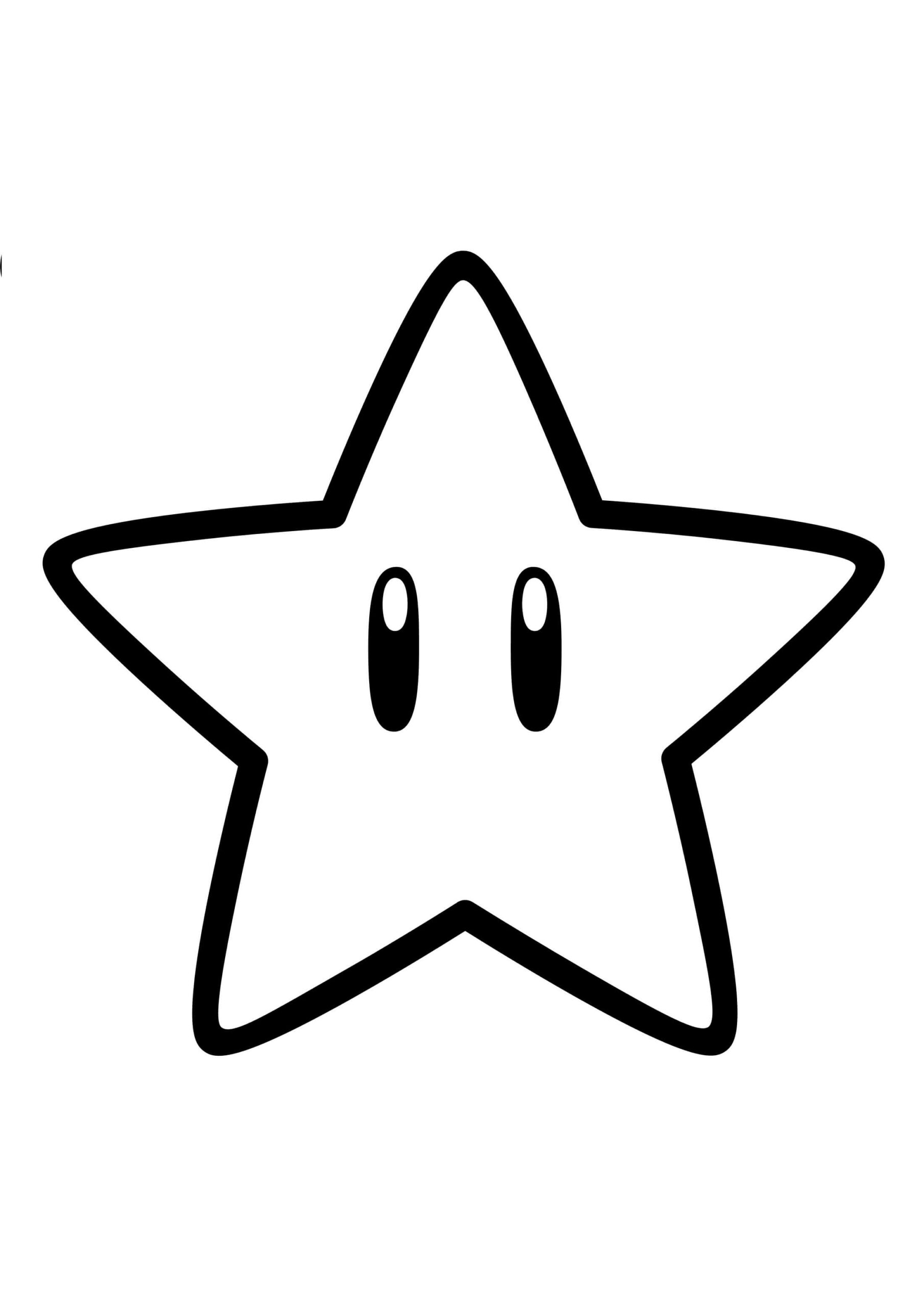 Dibujo de Lindo Estrella Scaled para Colorear y Imprimir