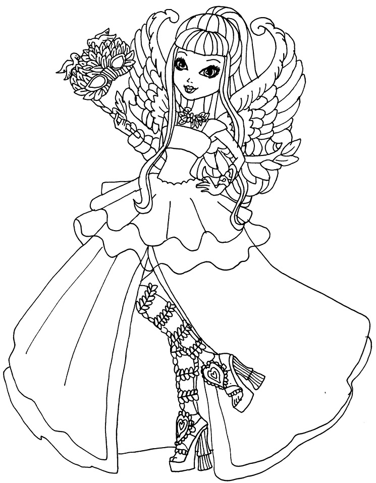 Dibujo de C a Cupido Al Trono para Colorear y Imprimir