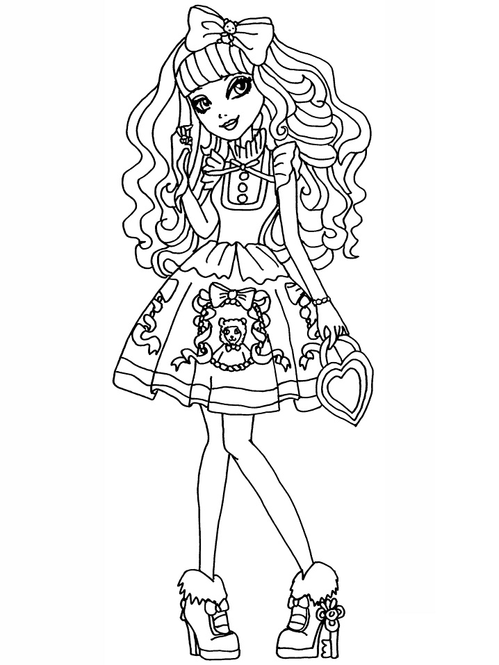 Dibujo de Cerraduras Blondie para Colorear y Imprimir