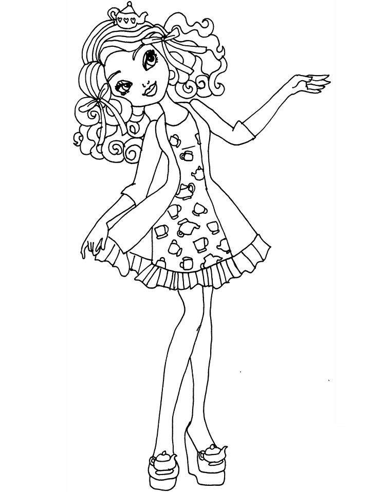 Dibujo de Conseguir La Madeline Más Bella para Colorear y Imprimir