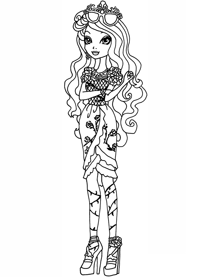 Dibujo de Ever After High Briar para Colorear y Imprimir