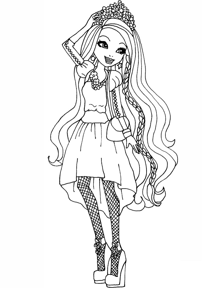 Dibujo de Holly o Hair para Colorear y Imprimir