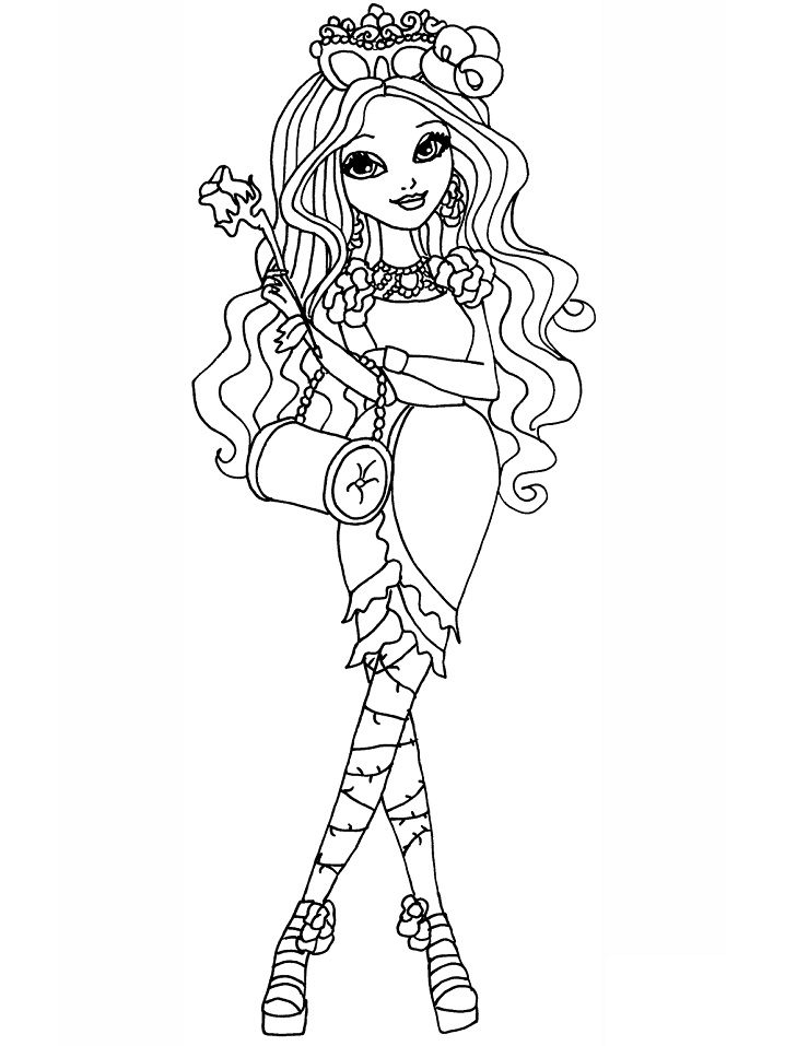 Dibujo de La Belleza de Brezo para Colorear y Imprimir