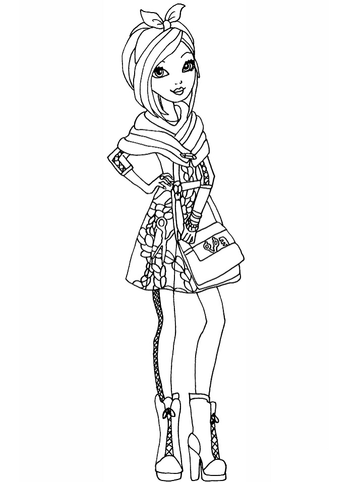 Dibujo de Poppy o Hair para Colorear y Imprimir