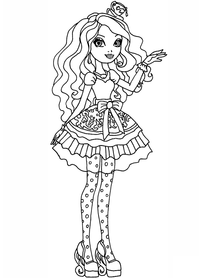 Dibujo de Productor de Sombreros para Colorear y Imprimir
