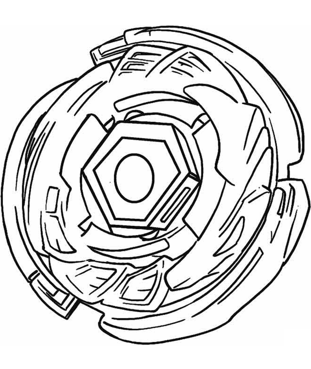 Dibujo de 1567584684 a Beyblade A4 para Colorear y Imprimir