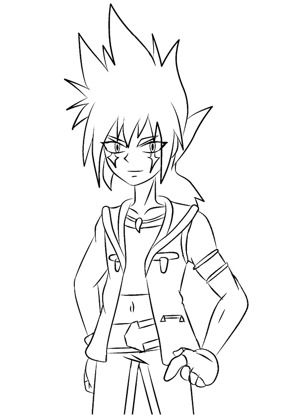 Dibujo de Genial Kyoya Tategami para Colorear y Imprimir