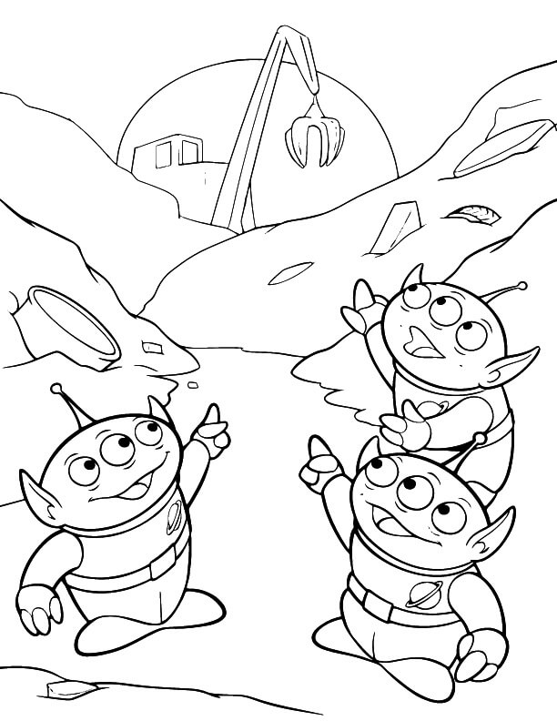 Extraterrestres para Colorear