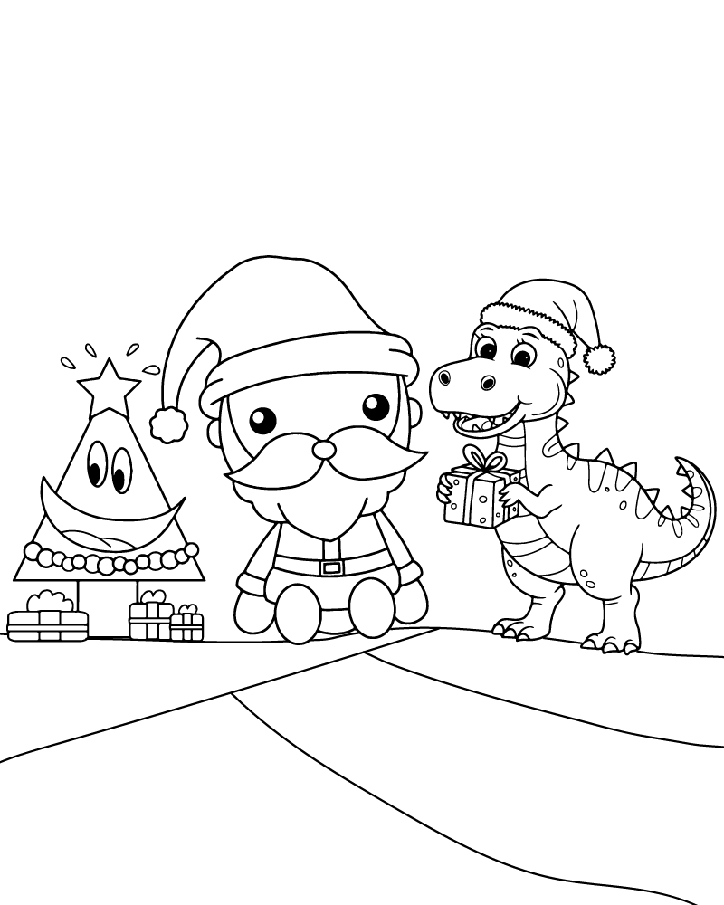 Dibujo de Christmas Toys For Kids Coloring Page para Colorear y Imprimir
