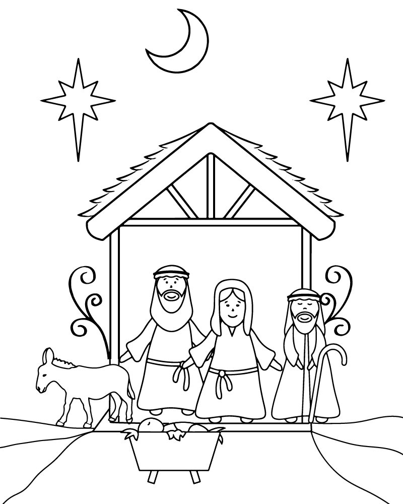 Dibujo de Easy New Born King Coloring Page para Colorear y Imprimir